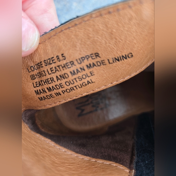 Miz Mooz Black and Brown Ankle Boots High-Top Design - Picture 7 of 7